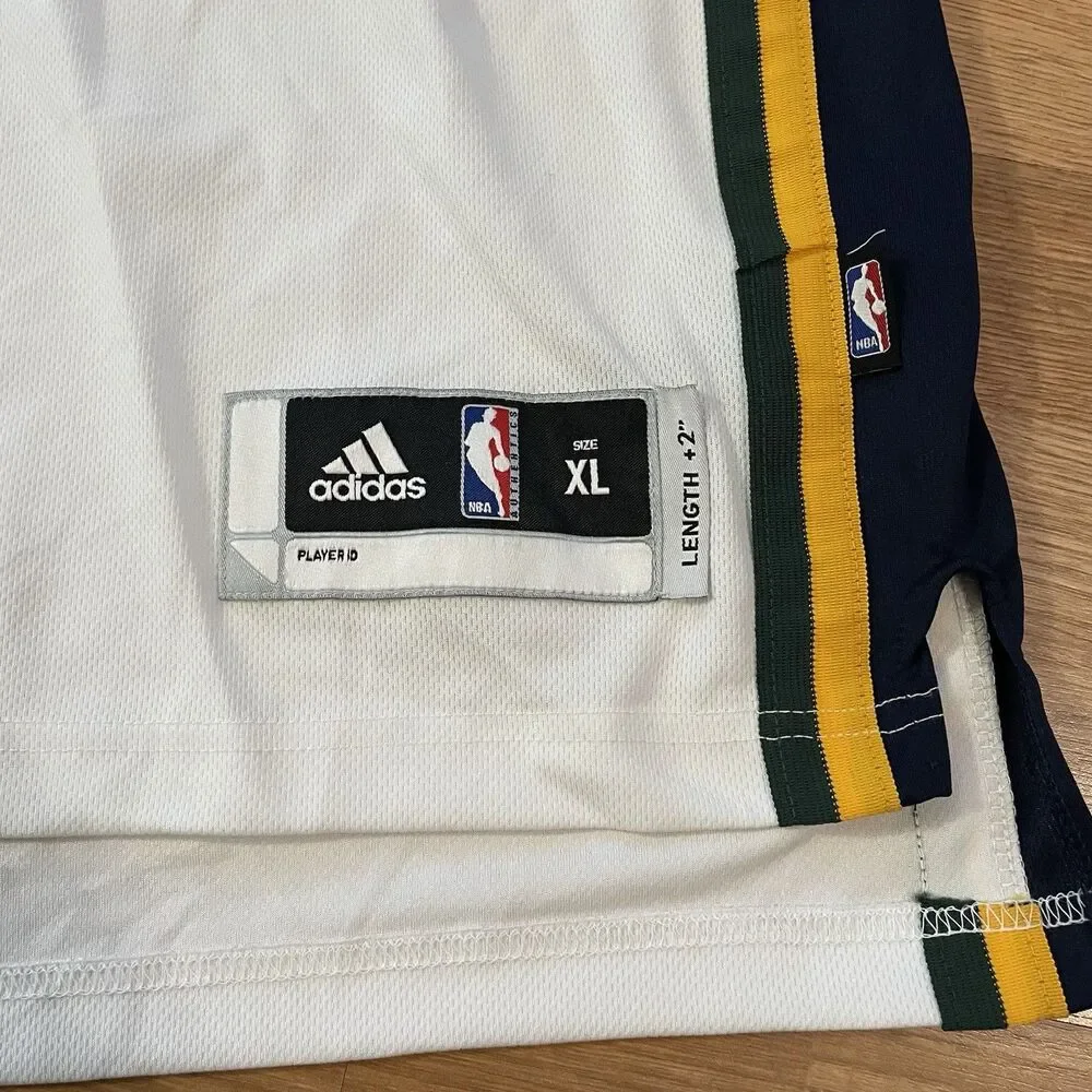 Adidas Utah Jazz Deron Williams 8 Jersey White NBA Mens XL +2 Length